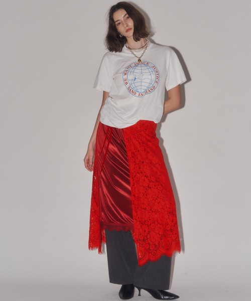 yae(ヤエ)の「Layerd color petticoat / レイヤードカラーペチコート(スカート・レディース・ライトグリーン/フューシャピンク/レッド/ゴールド・FREE)」の9枚目の写真