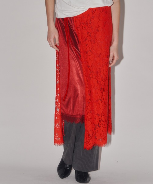 yae(ヤエ)の「Layerd color petticoat / レイヤードカラーペチコート(スカート・レディース・ライトグリーン/フューシャピンク/レッド/ゴールド・FREE)」の10枚目の写真