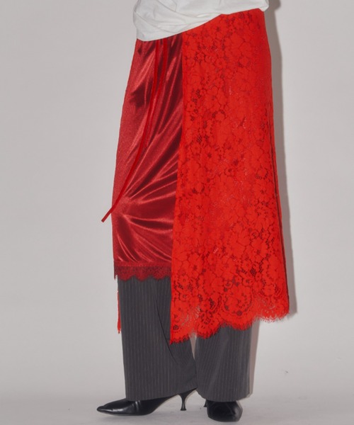 yae(ヤエ)の「Layerd color petticoat / レイヤードカラーペチコート(スカート・レディース・ライトグリーン/フューシャピンク/レッド/ゴールド・FREE)」の11枚目の写真