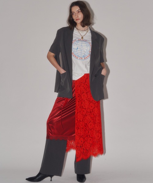 yae(ヤエ)の「Layerd color petticoat / レイヤードカラーペチコート(スカート・レディース・ライトグリーン/フューシャピンク/レッド/ゴールド・FREE)」の7枚目の写真