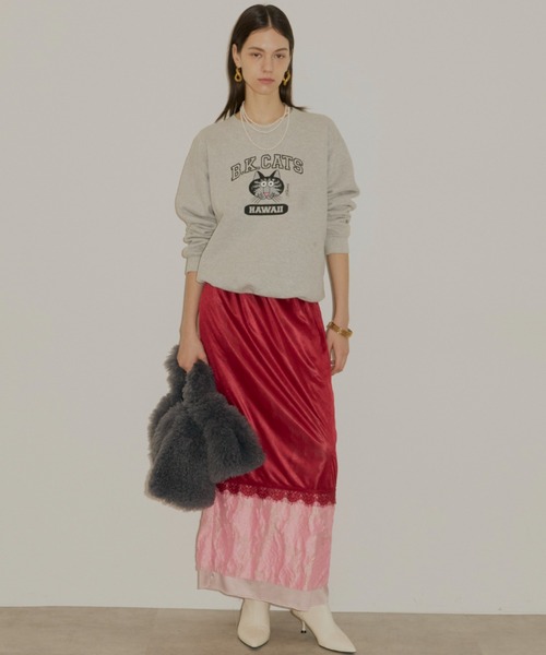 yae(ヤエ)の「Layerd color petticoat / レイヤードカラーペチコート(スカート・レディース・ライトグリーン/フューシャピンク/レッド/ゴールド・FREE)」の20枚目の写真