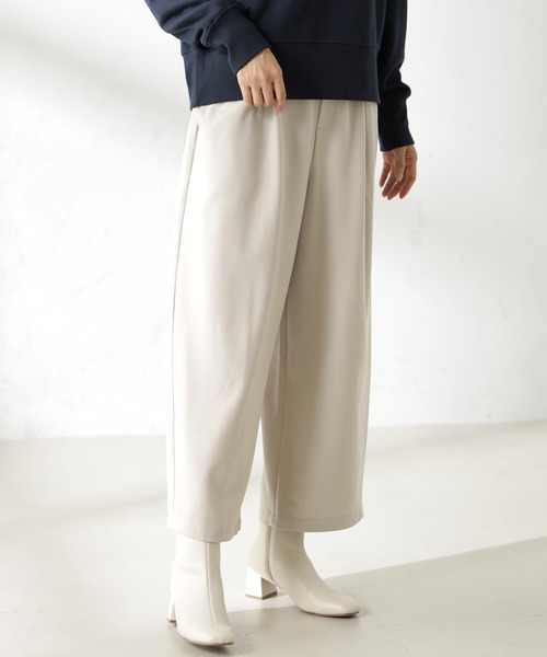 FOUND GOOD（ファウンドグッド）の「ラクラックワイドCパンツ（その他パンツ・レディース・ベージュ/グリーン系8/オレンジ系6/アイボリー/ブラック・L/M/S）」の4枚目の写真