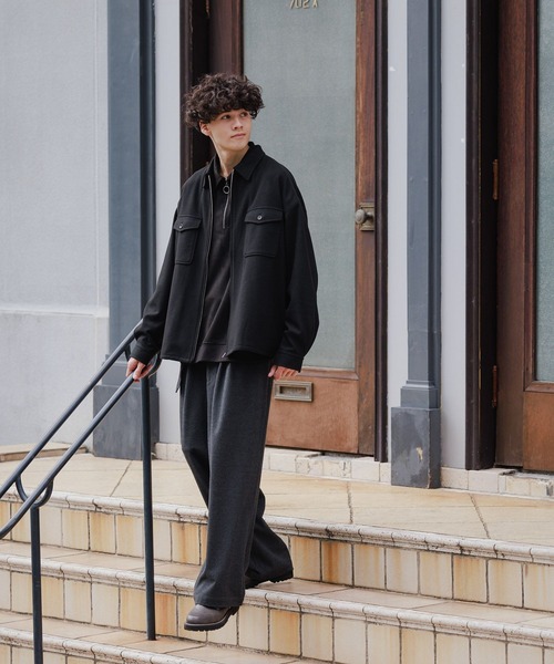 セール】ライトウーリーテックジップブルゾン（ブルゾン）｜niko and