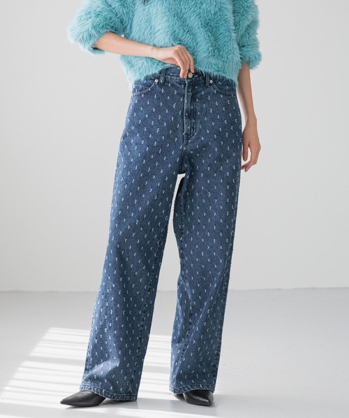 LOWRYS FARM(ローリーズファーム)の「アナアキデニムパンツ 241956(デニムパンツ・レディース・ブラック/ブルー・MEDIUM/SMALL/LARGE)」の15枚目の写真