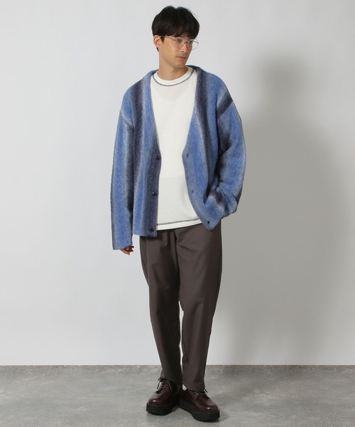 LAKOLE(ラコレ)の「ワッフル裏起毛ステッチT / 148835(Tシャツ/カットソー・メンズ・ホワイト/マスタード/ブラック・LARGE/MEDIUM)」の10枚目の写真