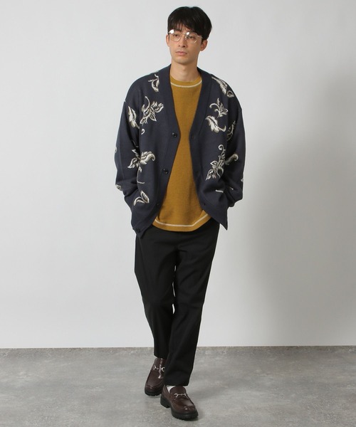 LAKOLE(ラコレ)の「ワッフル裏起毛ステッチT / 148835(Tシャツ/カットソー・メンズ・ホワイト/マスタード/ブラック・LARGE/MEDIUM)」の4枚目の写真