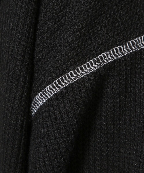 LAKOLE(ラコレ)の「ワッフル裏起毛ステッチT / 148835(Tシャツ/カットソー・メンズ・ホワイト/マスタード/ブラック・LARGE/MEDIUM)」の7枚目の写真