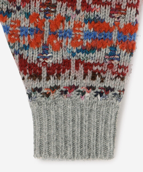 Coohem(コーヘン)の「COOHEM | フェアアイル ニットカーディガン WOMEN(カーディガン/ボレロ・レディース・グレー系その他/ブルー系その他5・F)」の6枚目の写真