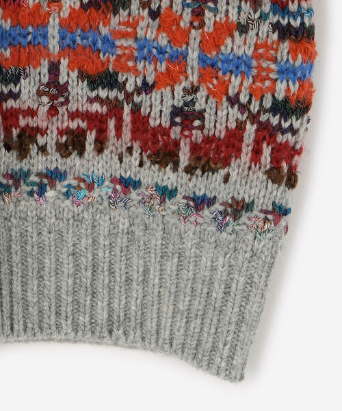 Coohem(コーヘン)の「COOHEM | フェアアイル ニットカーディガン WOMEN(カーディガン/ボレロ・レディース・グレー系その他/ブルー系その他5・F)」の7枚目の写真