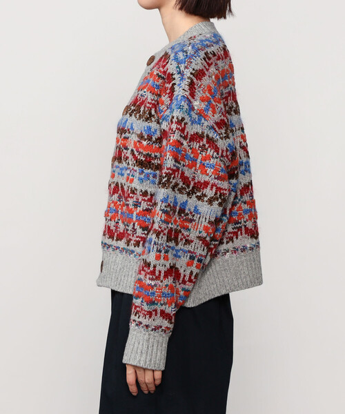 Coohem(コーヘン)の「COOHEM | フェアアイル ニットカーディガン WOMEN(カーディガン/ボレロ・レディース・グレー系その他/ブルー系その他5・F)」の10枚目の写真