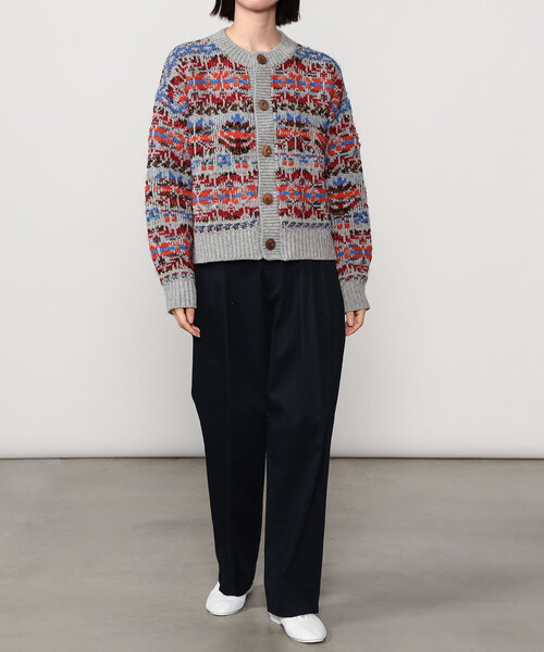 Coohem(コーヘン)の「COOHEM | フェアアイル ニットカーディガン WOMEN(カーディガン/ボレロ・レディース・グレー系その他/ブルー系その他5・F)」の12枚目の写真