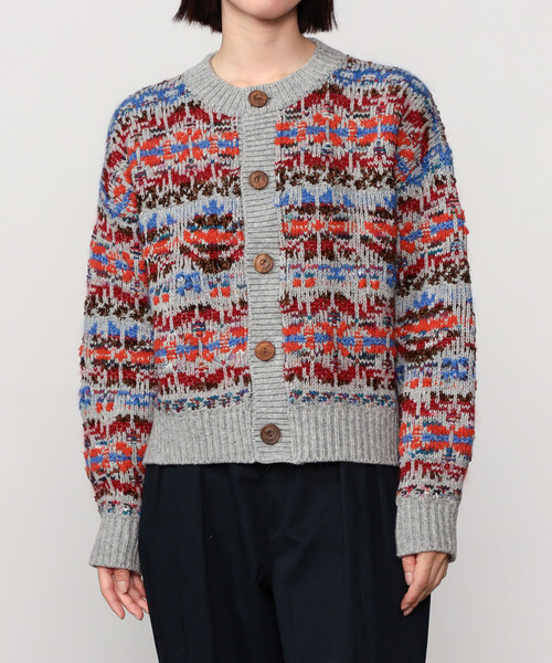 Coohem(コーヘン)の「COOHEM | フェアアイル ニットカーディガン WOMEN(カーディガン/ボレロ・レディース・グレー系その他/ブルー系その他5・F)」の13枚目の写真