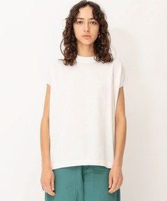 ドライコットンフレンチスリーブニットTシャツ