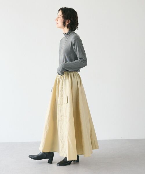CRAFT STANDARD BOUTIQUE(クラフトスタンダードブティック)の「メロータートルネックインナー(Tシャツ/カットソー・レディース・グリーン/ブラック/アイボリー/マスタード/杢グレー・FREE)」の17枚目の写真
