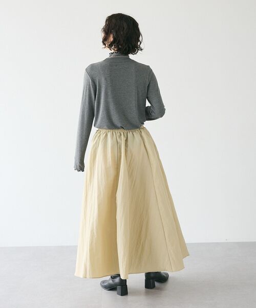 CRAFT STANDARD BOUTIQUE(クラフトスタンダードブティック)の「メロータートルネックインナー(Tシャツ/カットソー・レディース・グリーン/ブラック/アイボリー/マスタード/杢グレー・FREE)」の18枚目の写真