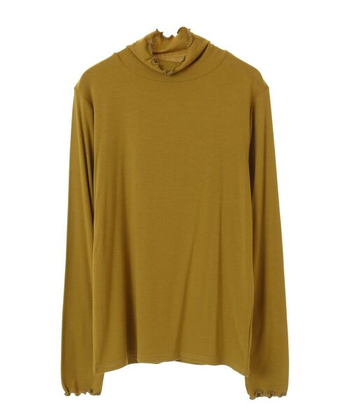 CRAFT STANDARD BOUTIQUE(クラフトスタンダードブティック)の「メロータートルネックインナー(Tシャツ/カットソー・レディース・グリーン/ブラック/アイボリー/マスタード/杢グレー・FREE)」の8枚目の写真