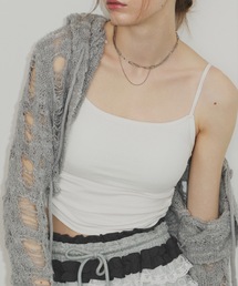 SHAGGIE | ダブルストラップサイドギャザーインナーキャミソール(キャミソール)