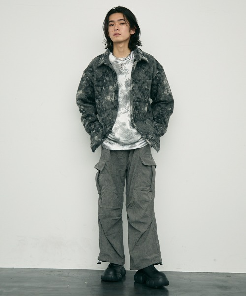 Shoowtime(ショウタイム)の「all over printed crew knit sweater / オールオーバープリンテッドクルーニットセーター(ニット/セーター・メンズ・ホワイト/ブラック/グレー・MEDIUM/X-LARGE/LARGE)」の17枚目の写真
