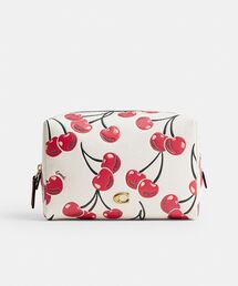 エッセンシャル コスメティック ポーチ・チェリー プリント