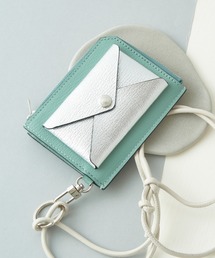 L'arcobaleno（ラルコバレーノ）の「【L'arcobaleno】＜別注＞ラルコバレーノ バイカラーL字ファスナーウォレット スマートカード＆キーケースストラップ付き 財布（財布）」