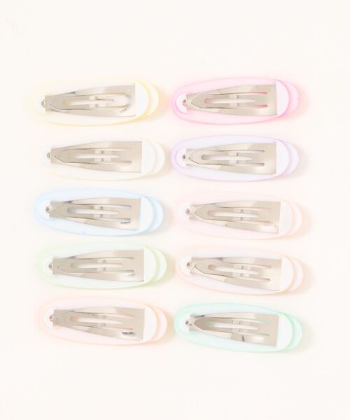 float】カラフル パッチンピン【10個セット】（ヘアピン）｜TONE