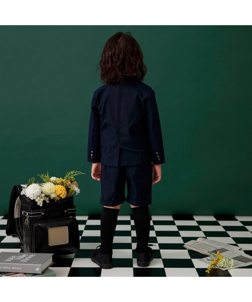 BREEZE(ブリーズ)の「【セットアップ可】フォーマルジャケット(スーツジャケット・キッズ・ネイビー/グレー・130/120/110/100/90)」の8枚目の写真