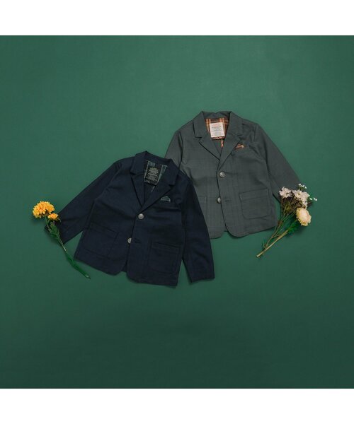 BREEZE(ブリーズ)の「【セットアップ可】フォーマルジャケット(スーツジャケット・キッズ・ネイビー/グレー・130/120/110/100/90)」の13枚目の写真