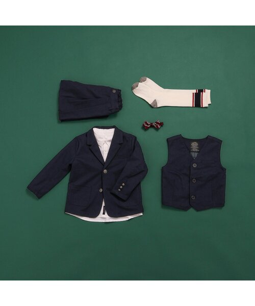 BREEZE(ブリーズ)の「【セットアップ可】フォーマルジャケット(スーツジャケット・キッズ・ネイビー/グレー・130/120/110/100/90)」の14枚目の写真