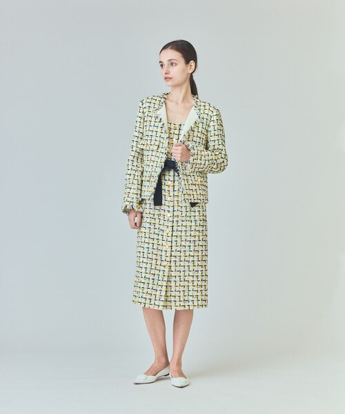 GRACE Class JULES TOURNIER社 ツイードノーカラーコート 【公式通販】