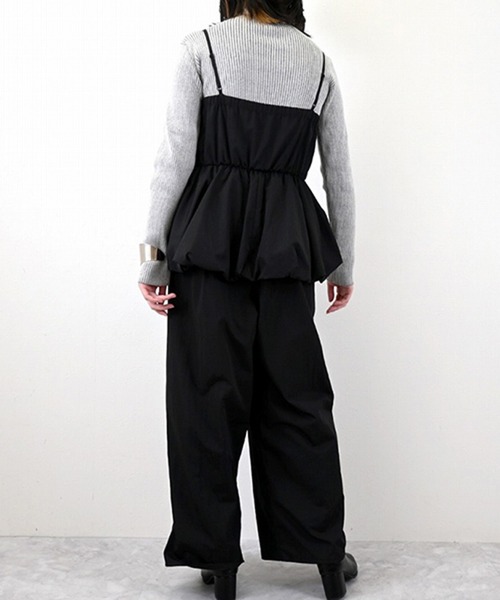STYLEBLOCK（スタイルブロック）の「タフタバルーンキャミオールインワン（サロペット/オーバーオール・レディース・ホワイト系その他/ブラック/ベージュ・M）」の5枚目の写真