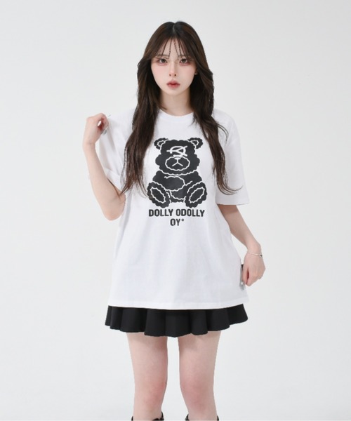 ★OY★LOGO DOLLY TEE - BLUE GREY★正規品/韓国直送料込/人気 OY/オーワイ』 LOGO DOLLY TEE/ロゴドリー半袖Tシャツ OY│A'GEM