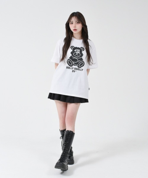 ★OY★LOGO DOLLY TEE - WHITE★正規品/韓国直送料込/人気 OY/オーワイ』 LOGO DOLLY TEE/ロゴドリー半袖Tシャツ OY│A'GEM