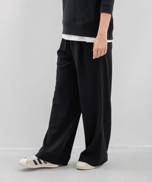 HEREIAM(ヘレイアム)の「【HEREIAM】ジョーゼットワイドパンツ(その他パンツ・レディース・ブラック/ライトグレー・SMALL/MEDIUM)」の3枚目の写真