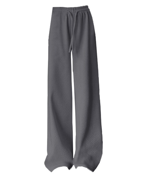 DAY CLOSET（デイ クローゼット）の「【大きいサイズ有/裏起毛】冬もぽかぽか。ヘリンボーン柄コーデュロイワイドイージーパンツ レディース（その他パンツ・レディース・ブルー/グレー/ブラック/アイボリー/ピンク/ブラウン・L/M/S/XL）」の11枚目の写真