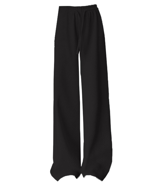 DAY CLOSET（デイ クローゼット）の「【大きいサイズ有/裏起毛】冬もぽかぽか。ヘリンボーン柄コーデュロイワイドイージーパンツ レディース（その他パンツ・レディース・ブルー/グレー/ブラック/アイボリー/ピンク/ブラウン・L/M/S/XL）」の10枚目の写真