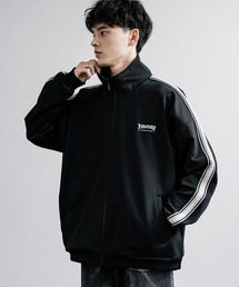 THRASHER スラッシャー オーバーサイズ ロゴ刺繍サイドライントラックジャケット