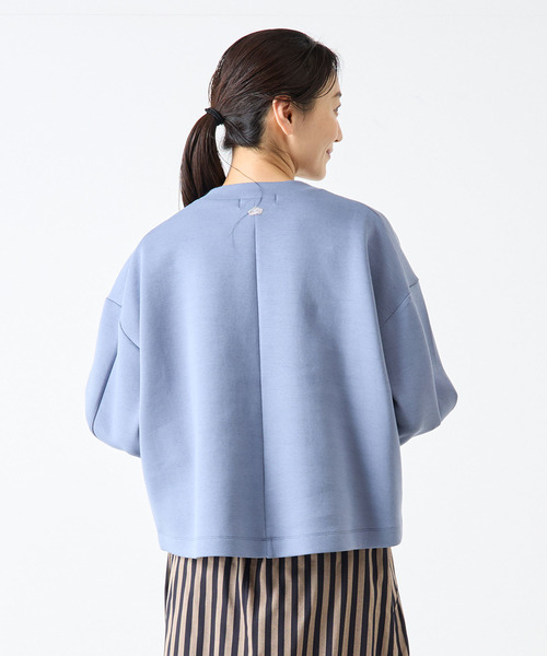 LOGEMENT DE CLAIRE(ロジュモンドクレール)の「クルーネックプルオーバー(Tシャツ/カットソー・レディース・ブルー/ライトグレー/ブラック・FREE)」の18枚目の写真