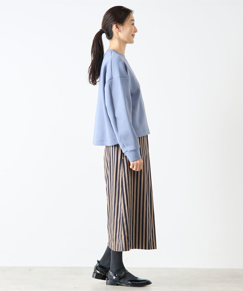 LOGEMENT DE CLAIRE(ロジュモンドクレール)の「クルーネックプルオーバー(Tシャツ/カットソー・レディース・ブルー/ライトグレー/ブラック・FREE)」の14枚目の写真