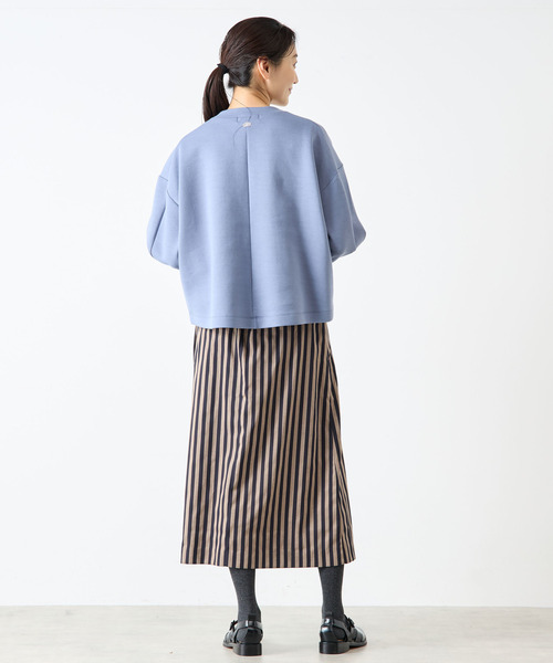 LOGEMENT DE CLAIRE(ロジュモンドクレール)の「クルーネックプルオーバー(Tシャツ/カットソー・レディース・ブルー/ライトグレー/ブラック・FREE)」の13枚目の写真