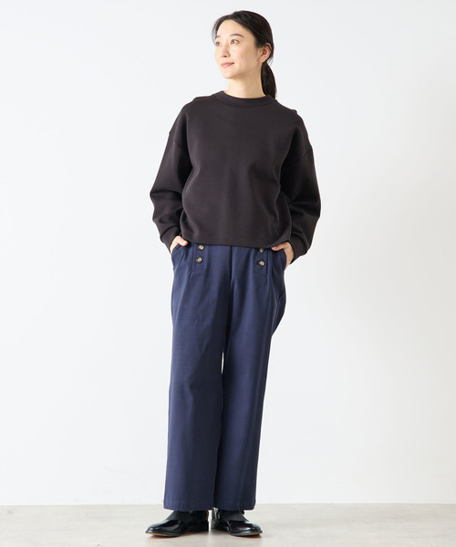 LOGEMENT DE CLAIRE(ロジュモンドクレール)の「クルーネックプルオーバー(Tシャツ/カットソー・レディース・ブルー/ライトグレー/ブラック・FREE)」の7枚目の写真