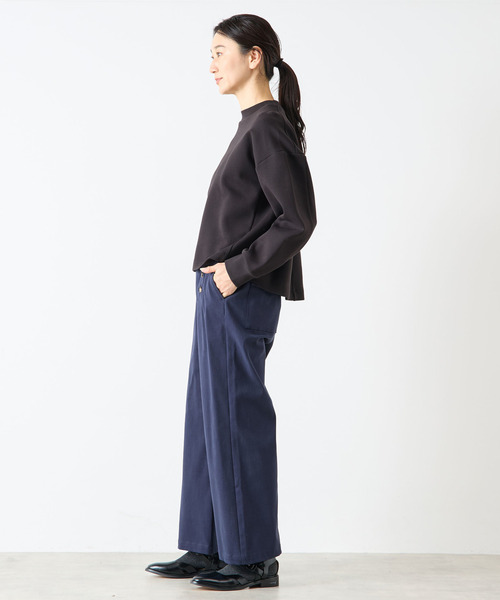 LOGEMENT DE CLAIRE(ロジュモンドクレール)の「クルーネックプルオーバー(Tシャツ/カットソー・レディース・ブルー/ライトグレー/ブラック・FREE)」の6枚目の写真