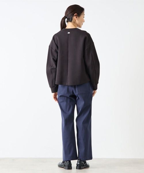 LOGEMENT DE CLAIRE(ロジュモンドクレール)の「クルーネックプルオーバー(Tシャツ/カットソー・レディース・ブルー/ライトグレー/ブラック・FREE)」の4枚目の写真