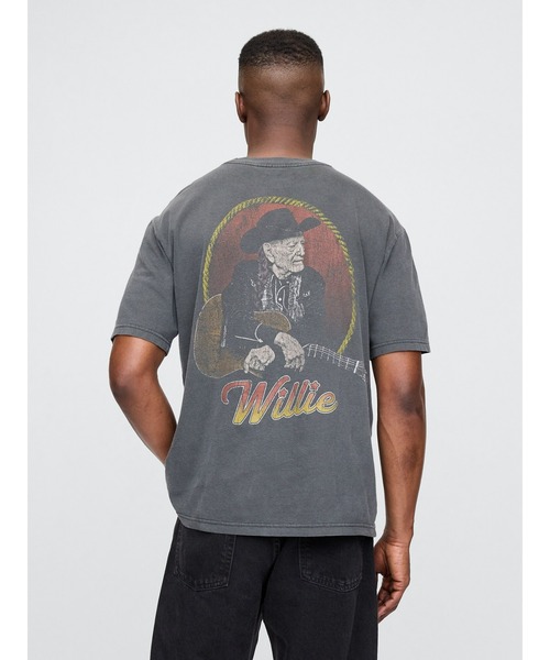 セール】□Willie Nelson ウィリー・ネルソン グラフィックTシャツ（T