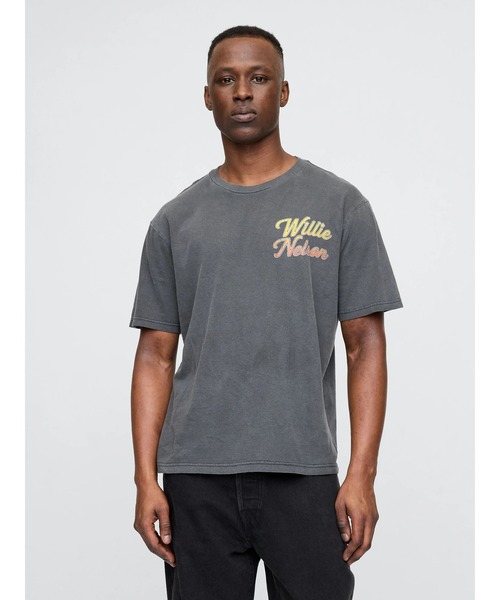 GAP(ギャップ)の「■Willie Nelson ウィリー・ネルソン グラフィックTシャツ(Tシャツ/カットソー・メンズ・ブラック・M/XL/L/S/XS)」の3枚目の写真