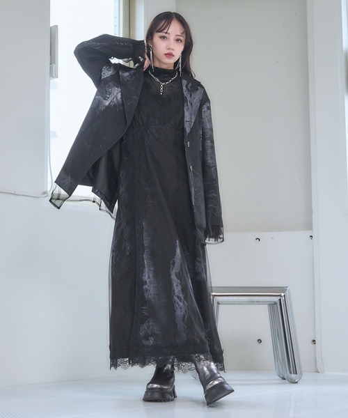 HARE（ハレ）の「【Goshow×HARE】ガラレースドッキングキャミ