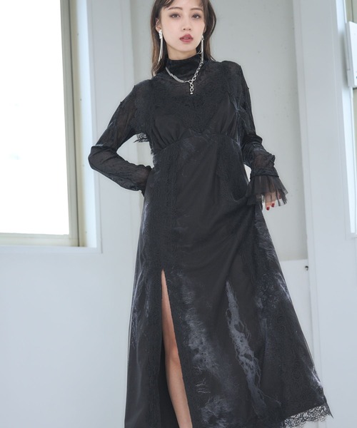 HARE（ハレ）の「【Goshow×HARE】ガラレースドッキングキャミ