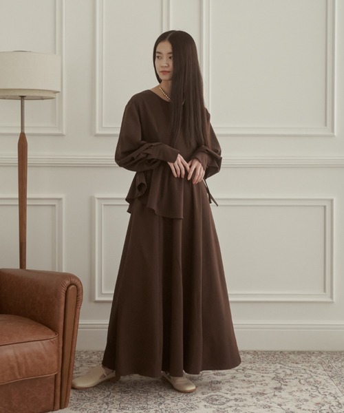 完売品 入手困難 新品 moi tytto 袖取り外しワンピース ベージュ