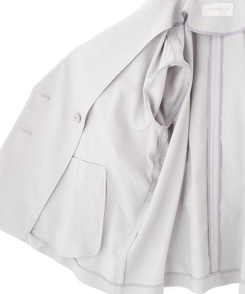 PROPORTION BODY DRESSING（プロポーションボディドレッシング）の「ミドル丈ルーズトレンチ / 1215155200（トレンチコート・レディース・ライトグリーン/ネイビー/ベージュ・MEDIUM/SMALL）」の6枚目の写真