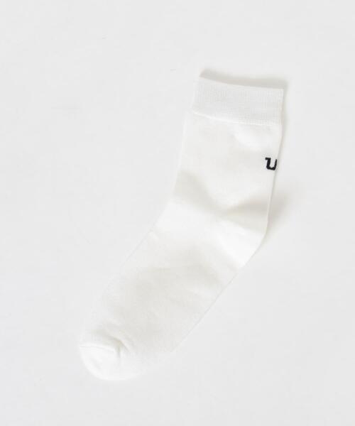 URBAN RESEARCH（アーバンリサーチ）の「『UR TECH』バックロゴソックス（ソックス/靴下・レディース・ホワイト/グレー系その他/ブラック・22/24）」の4枚目の写真