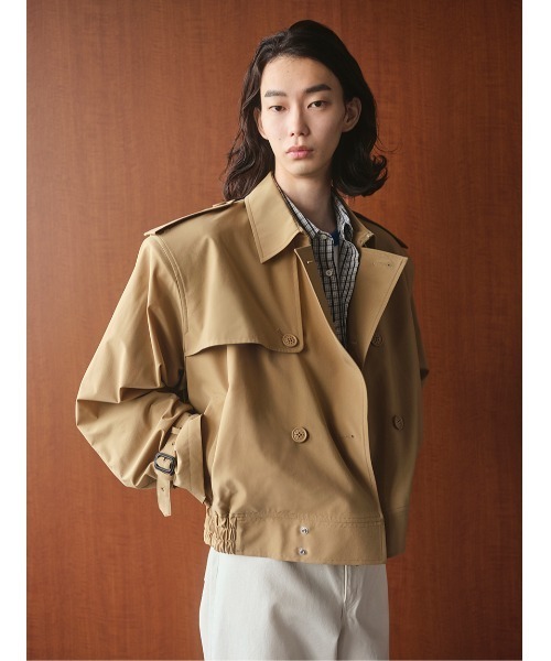 SOFTHYPHEN（ソフトハイフン）の「PADDED SHOULDER TRENCH JACKET